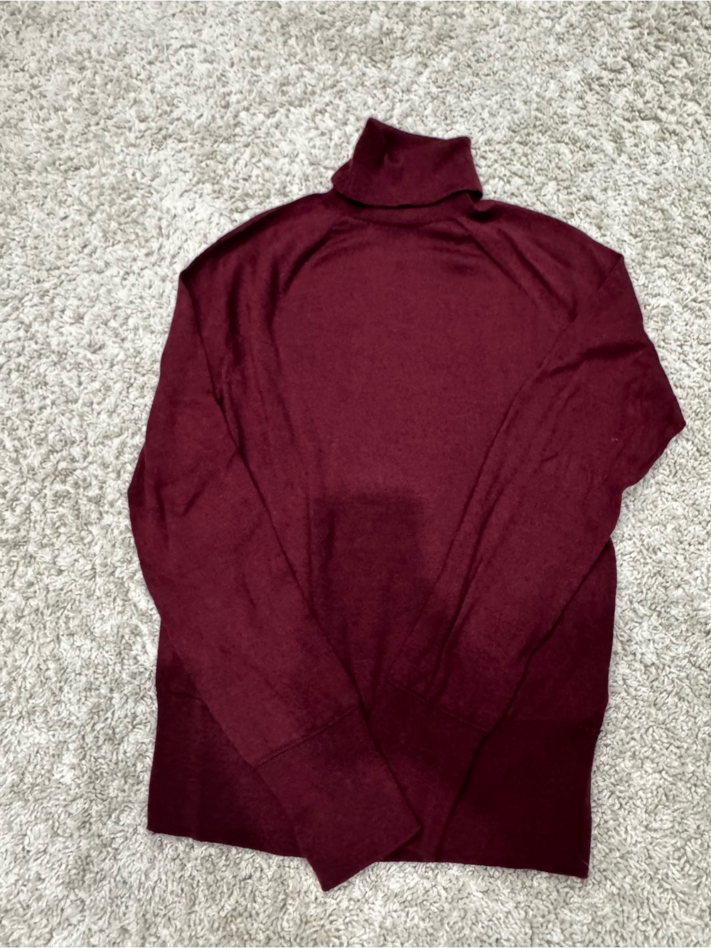 Banana Republic 100% Merino Wool Women’s Turtleneck Sweater - Burgundy